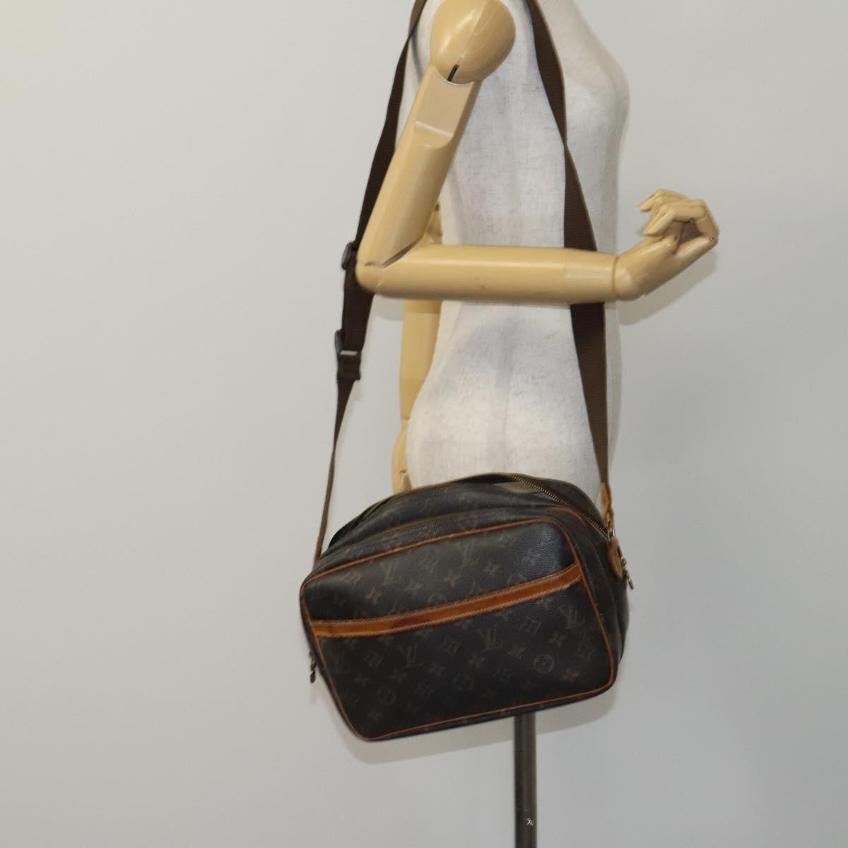 LOUIS VUITTON Monogram Reporter PM Shoulder Bag M45254 LV Auth hk2367