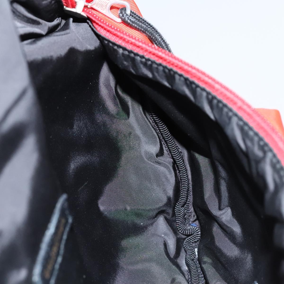 BALENCIAGA Wheel Waist bag Nylon Red 533009 Auth hk2377