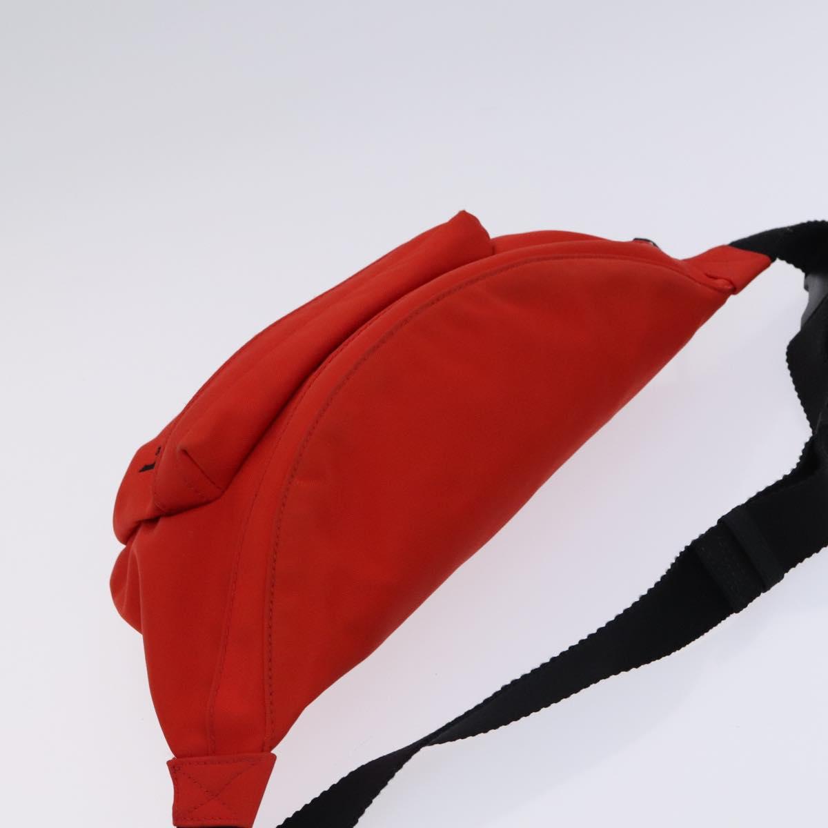 BALENCIAGA Wheel Waist bag Nylon Red 533009 Auth hk2377