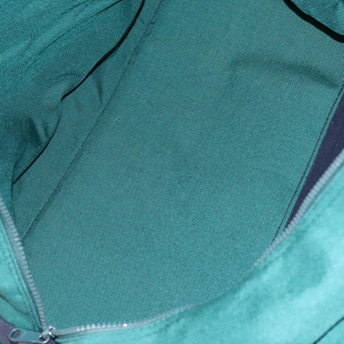 Burberrys Boston Bag Canvas 2way Green Auth hk2392