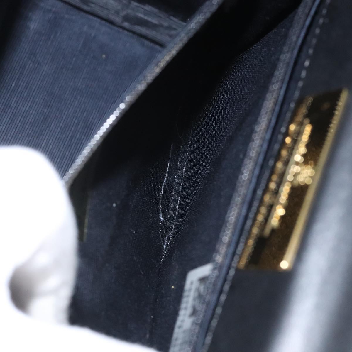 GIVENCHY Hand Bag Leather Black Auth hk2395