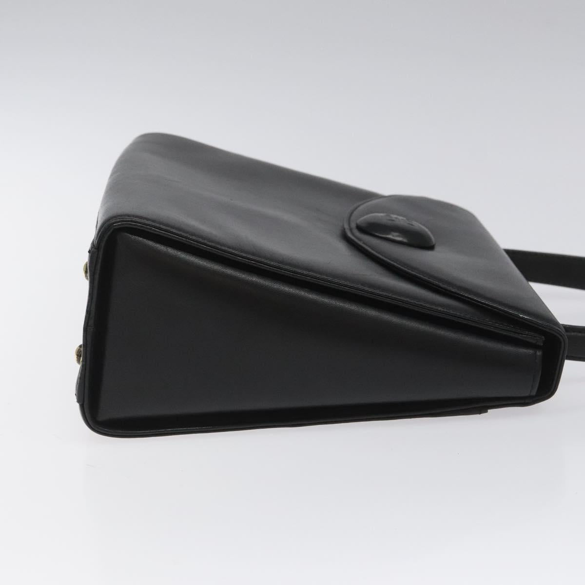 GIVENCHY Hand Bag Leather Black Auth hk2395