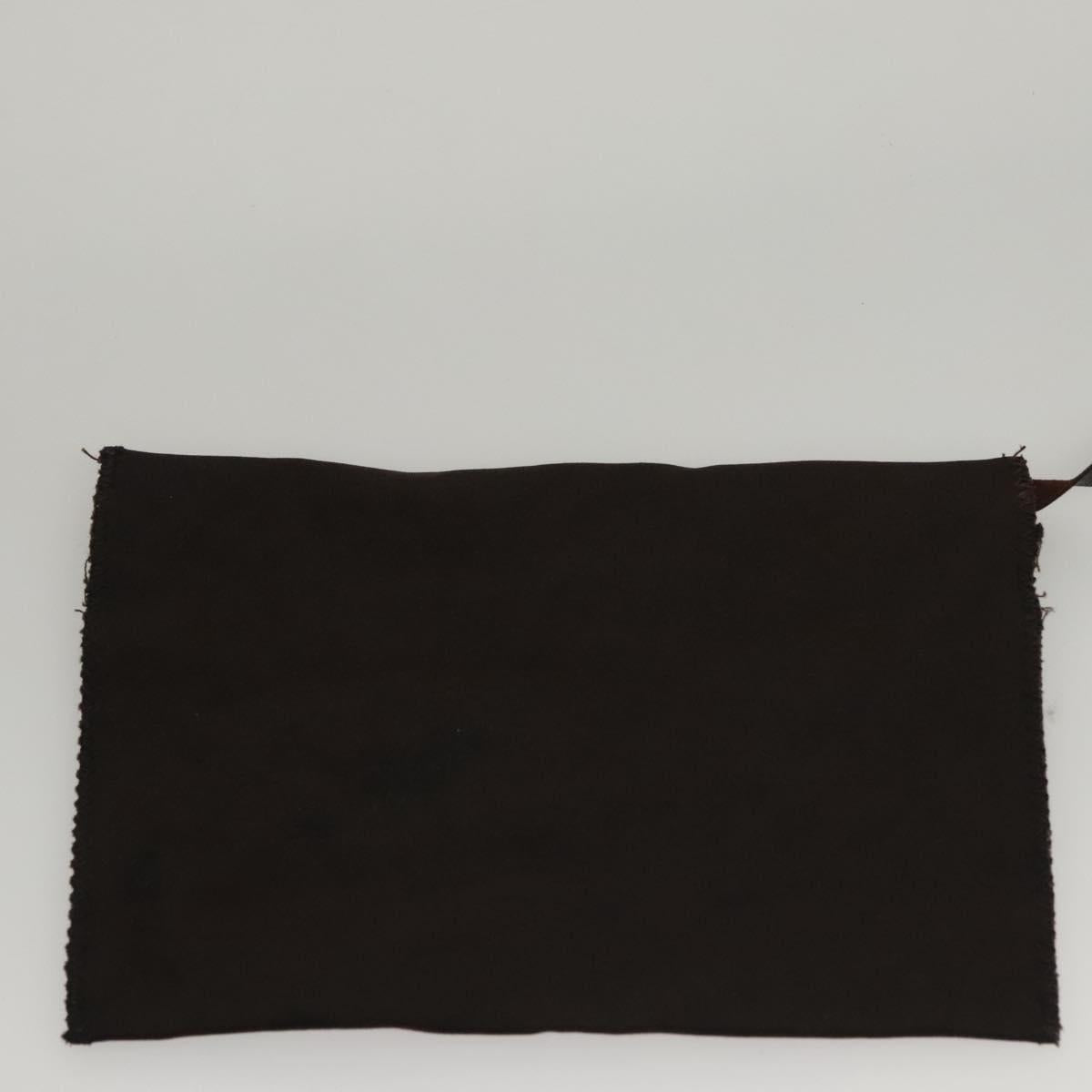 FENDI Hand Bag Nylon Brown Auth hk2402