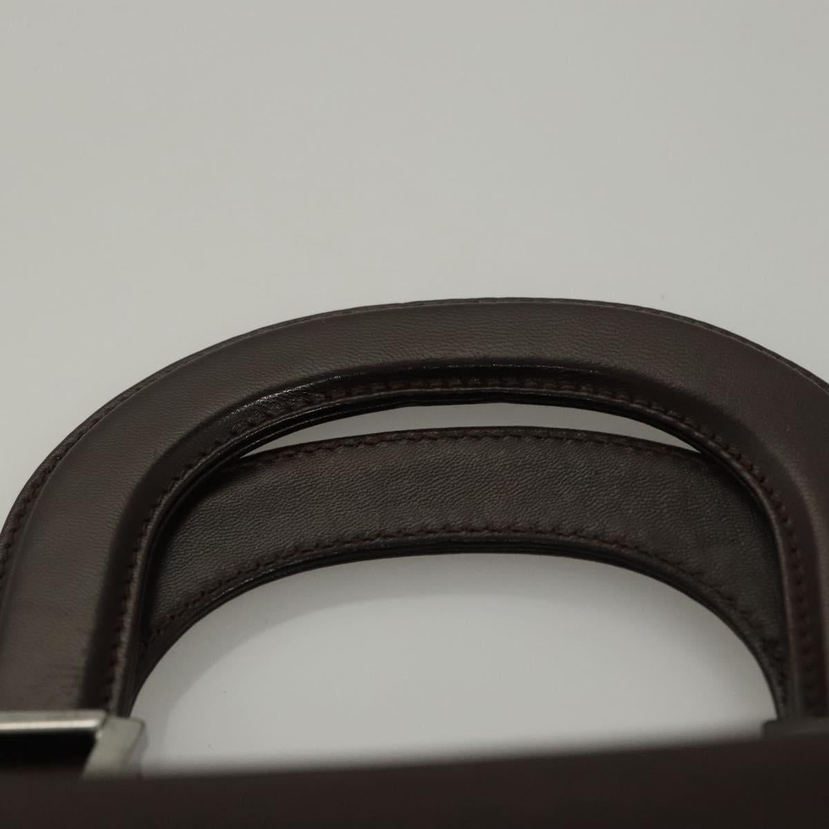 FENDI Hand Bag Nylon Brown Auth hk2402