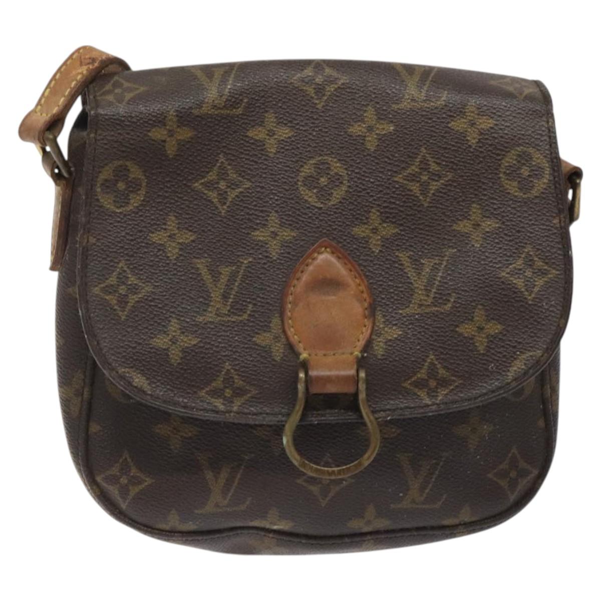 LOUIS VUITTON Monogram Saint Cloud MM Shoulder Bag M51243 LV Auth hk2429