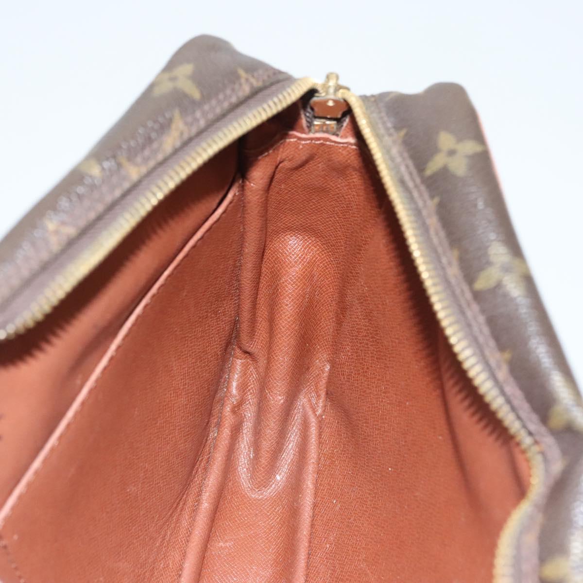 LOUIS VUITTON Monogram Compiegne 28 Clutch Bag M51845 LV Auth hk2440