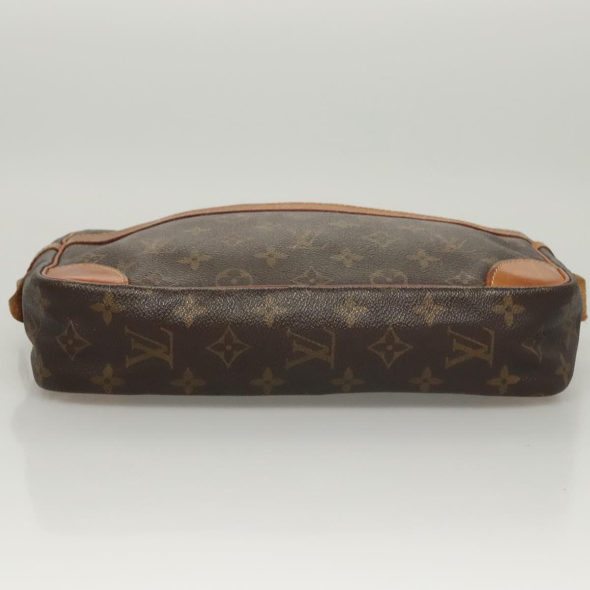 LOUIS VUITTON Monogram Compiegne 28 Clutch Bag M51845 LV Auth hk2440