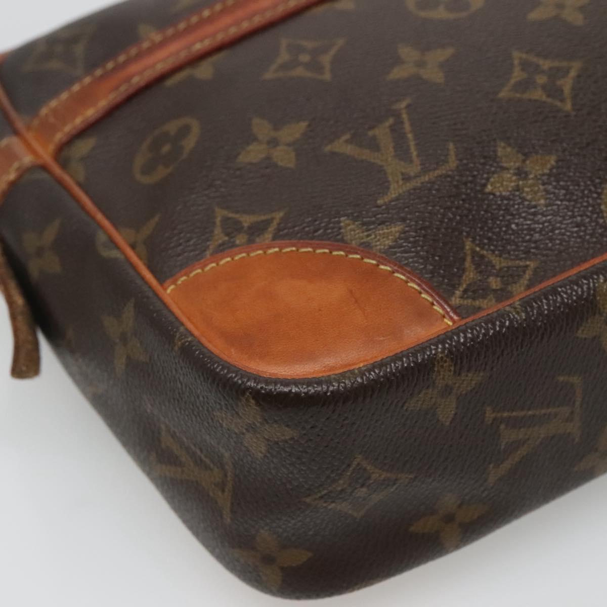 LOUIS VUITTON Monogram Compiegne 28 Clutch Bag M51845 LV Auth hk2441