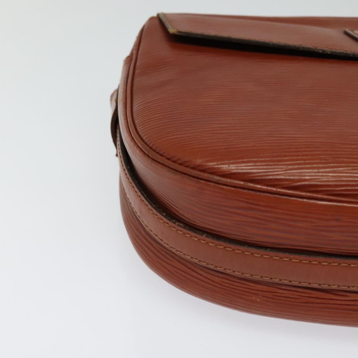 LOUIS VUITTON Epi Jeune FilleMM Shoulder Bag Brown M52153 LV Auth hk2446