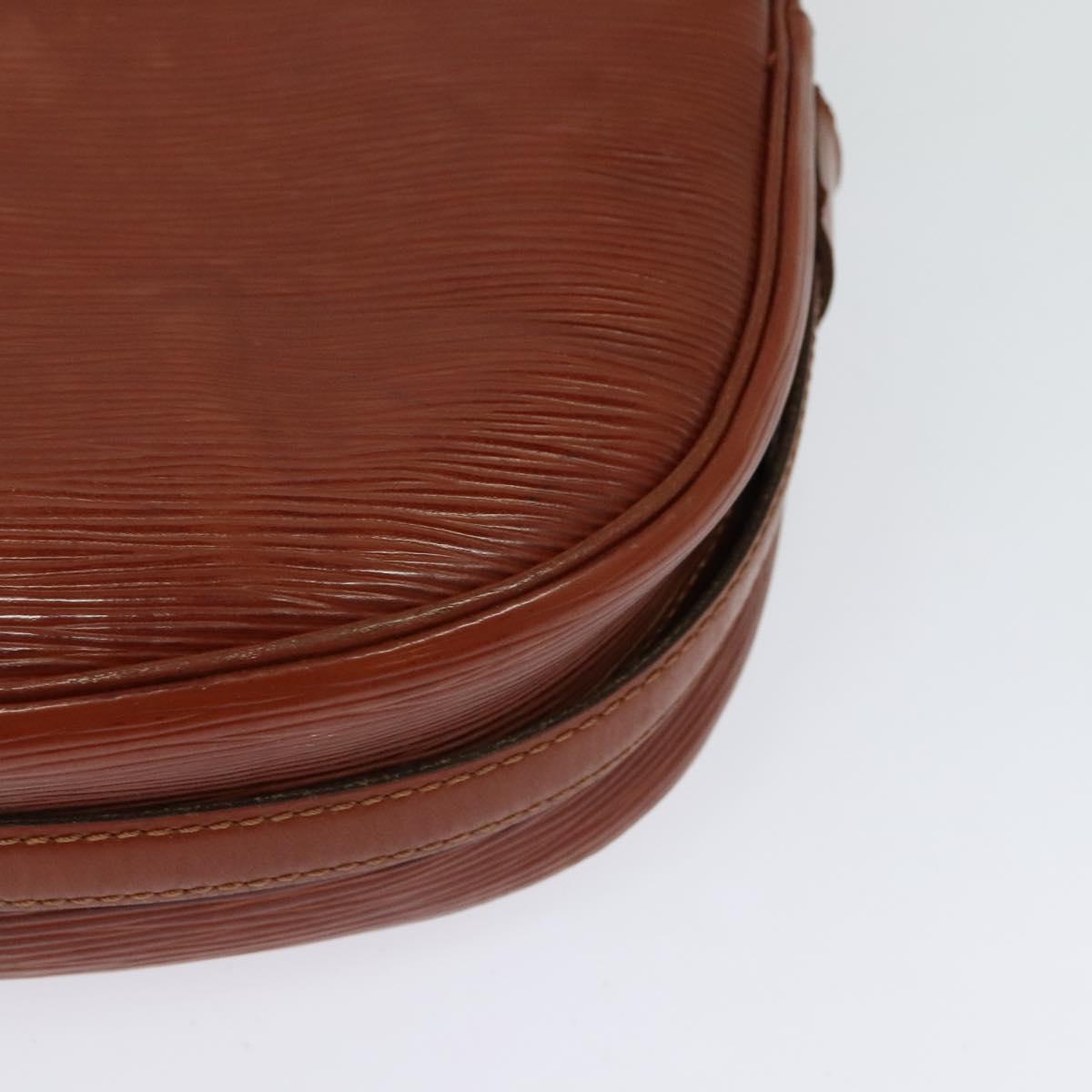 LOUIS VUITTON Epi Jeune FilleMM Shoulder Bag Brown M52153 LV Auth hk2446