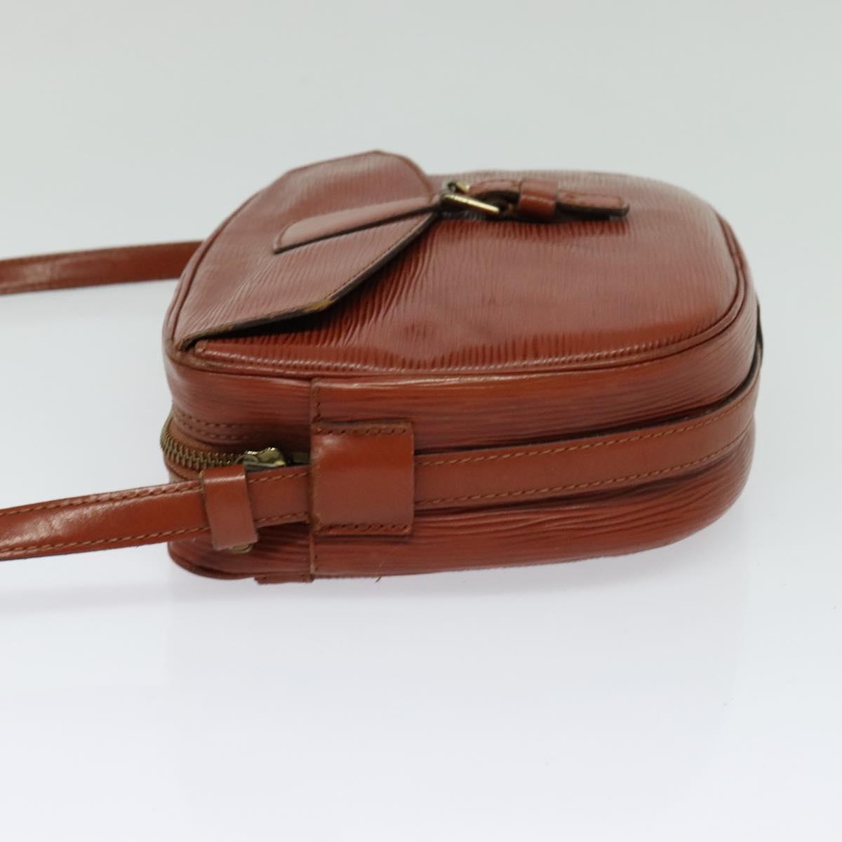 LOUIS VUITTON Epi Jeune FilleMM Shoulder Bag Brown M52153 LV Auth hk2446