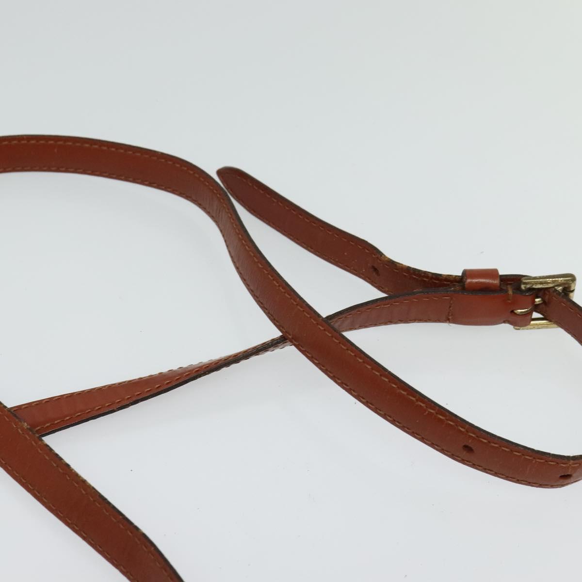 LOUIS VUITTON Epi Jeune FilleMM Shoulder Bag Brown M52153 LV Auth hk2446