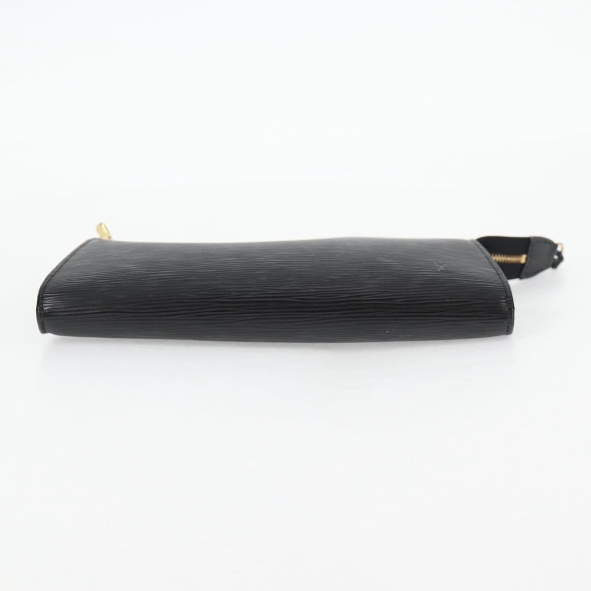 LOUIS VUITTON Epi Pochette Accessoires Pouch Black M52982 LV Auth hk2447