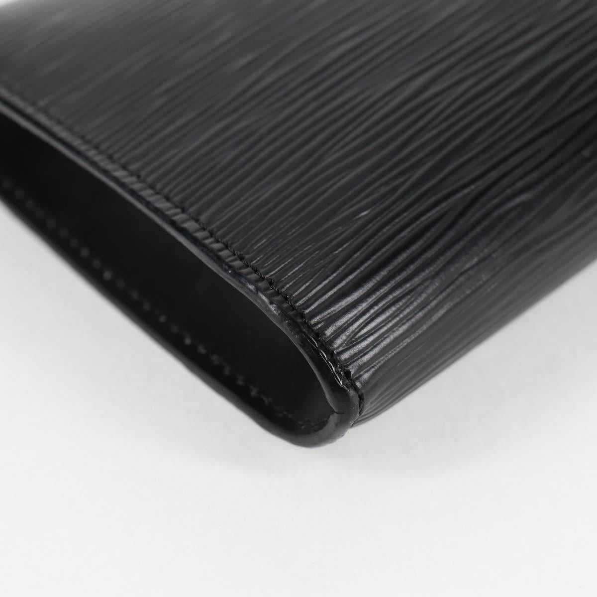 LOUIS VUITTON Epi Pochette Accessoires Pouch Black M52982 LV Auth hk2447