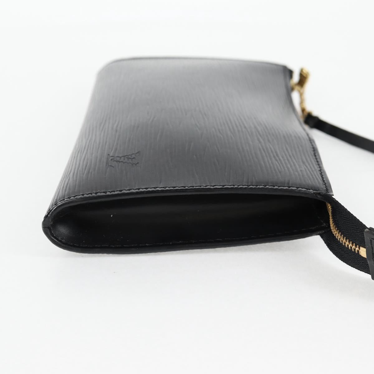 LOUIS VUITTON Epi Pochette Accessoires Pouch Black M52982 LV Auth hk2447