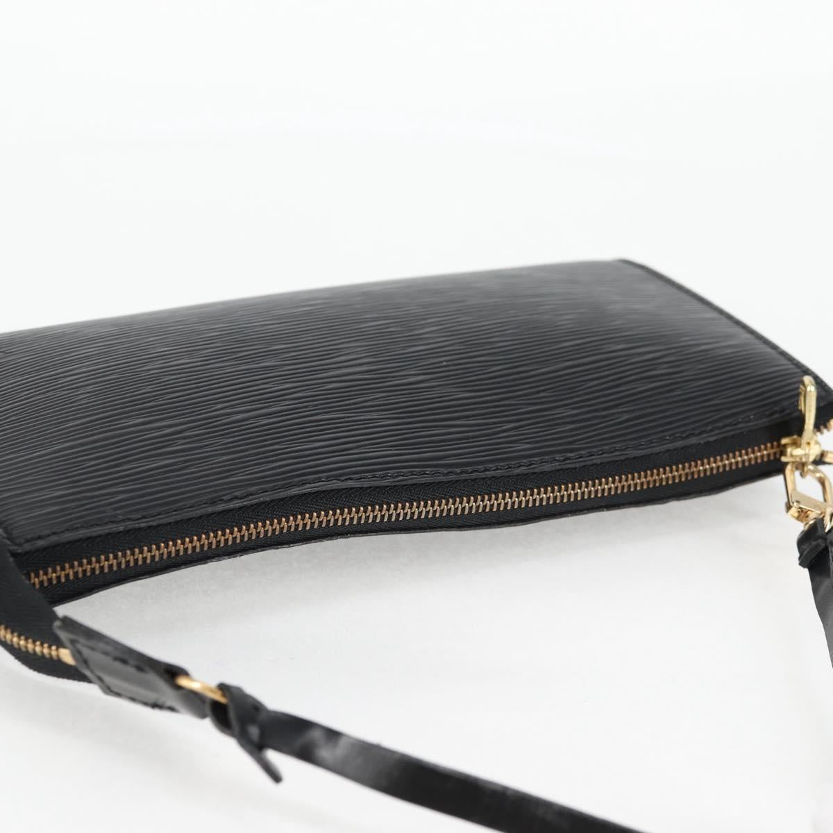 LOUIS VUITTON Epi Pochette Accessoires Pouch Black M52982 LV Auth hk2447
