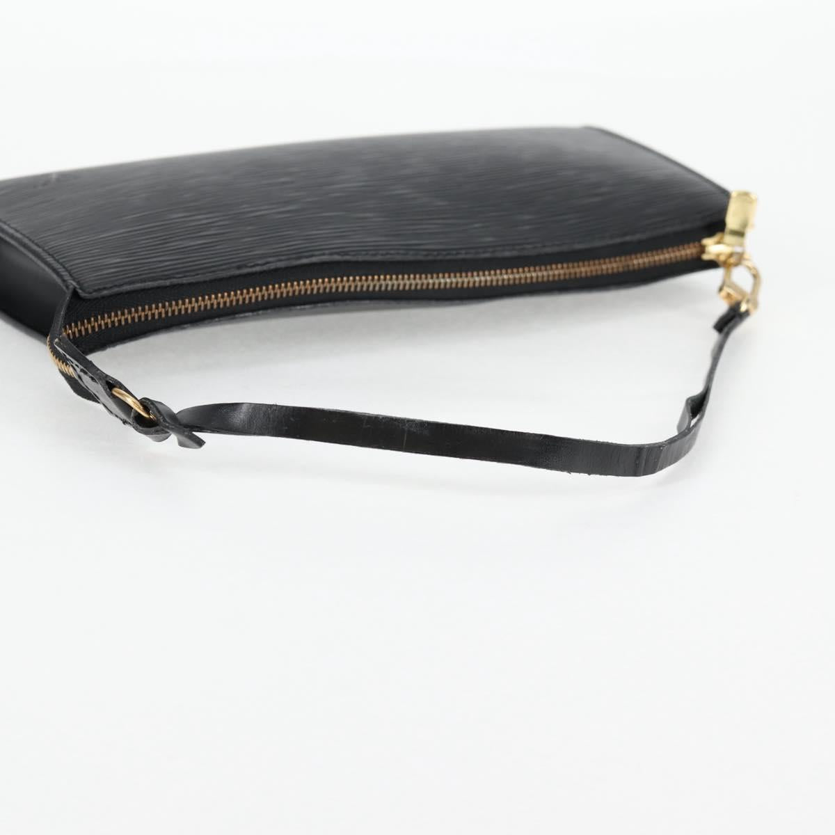 LOUIS VUITTON Epi Pochette Accessoires Pouch Black M52982 LV Auth hk2447