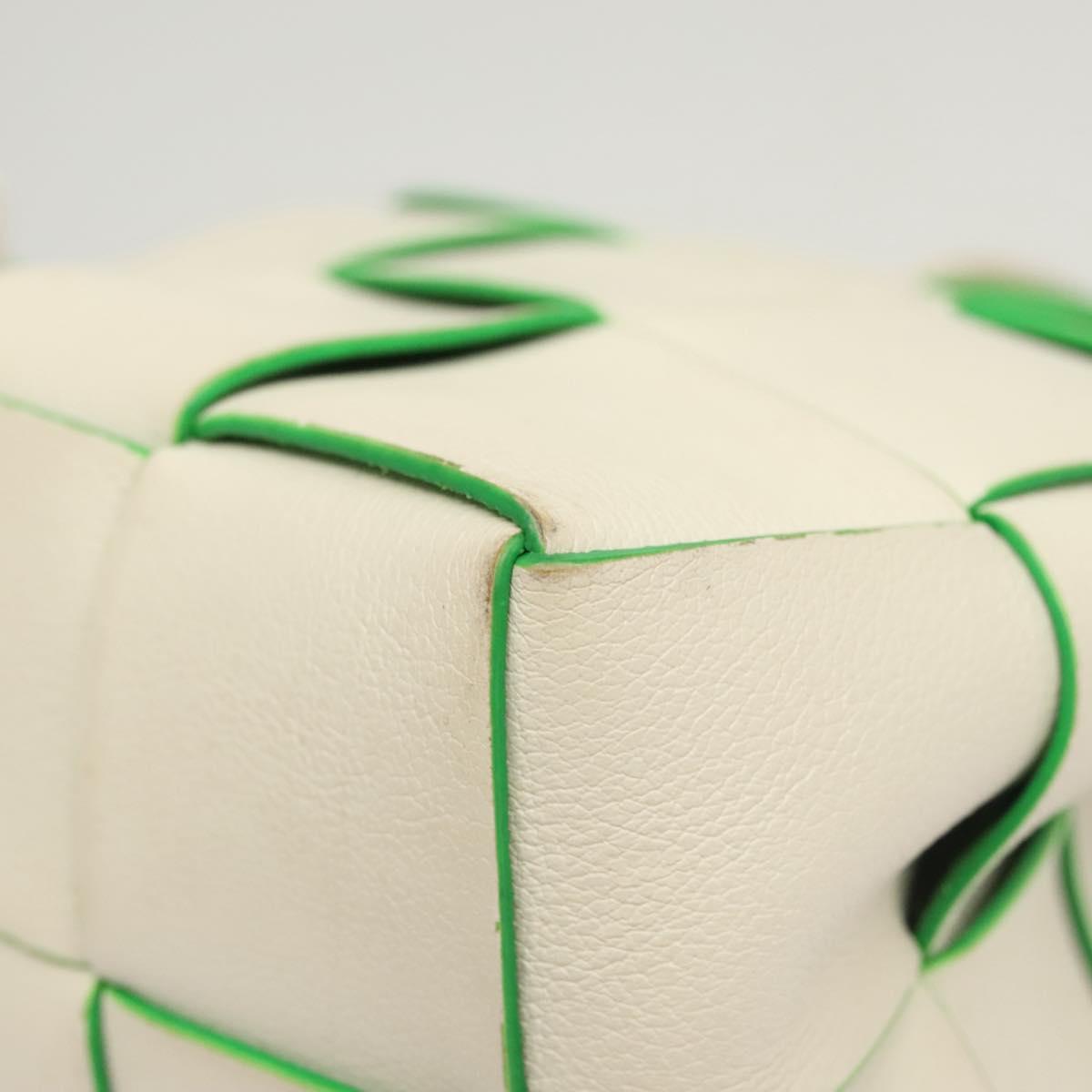 BOTTEGA VENETA MAXI INTRECCIATO Parakeet Small Cassette Bag Leather Auth hk2467