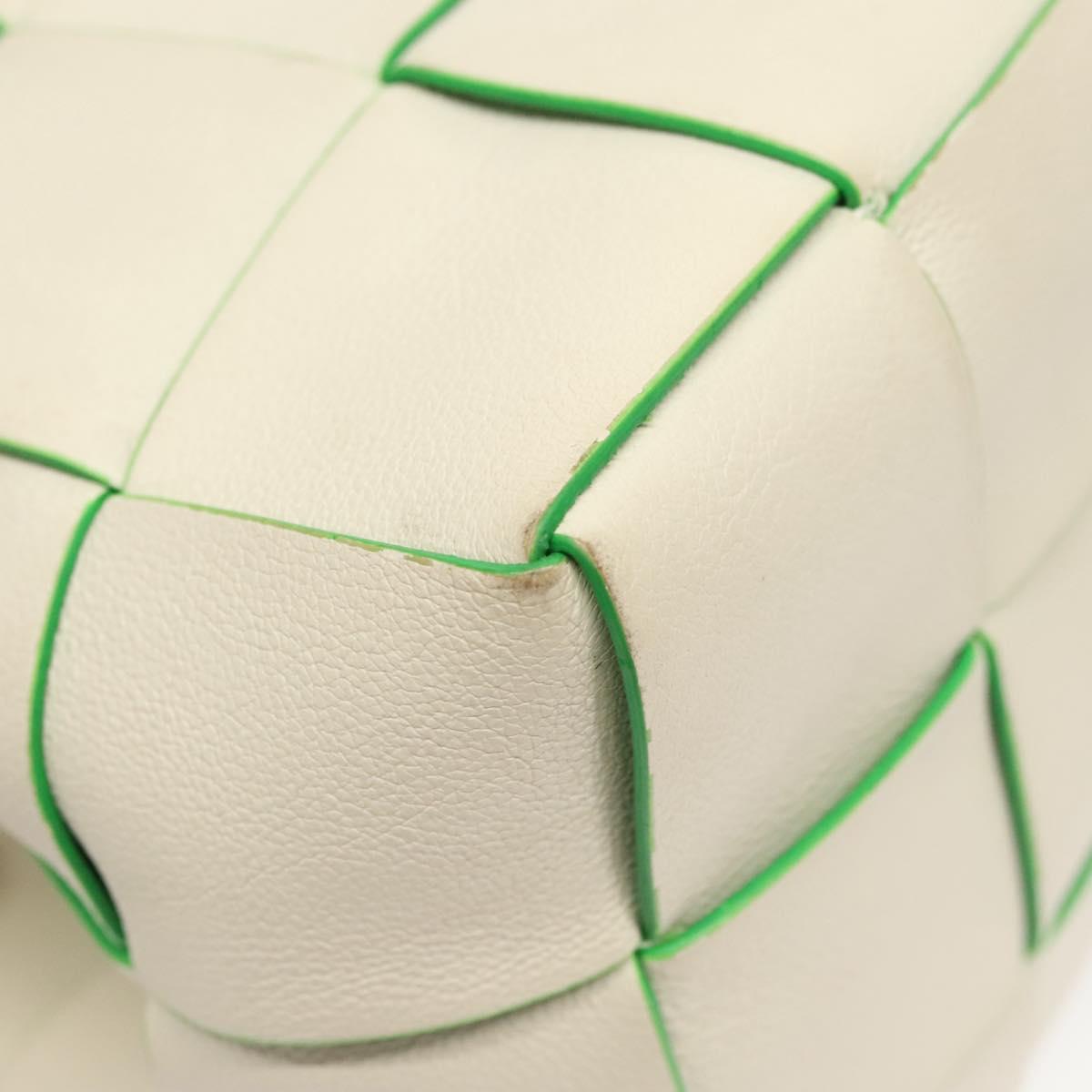 BOTTEGA VENETA MAXI INTRECCIATO Parakeet Small Cassette Bag Leather Auth hk2467