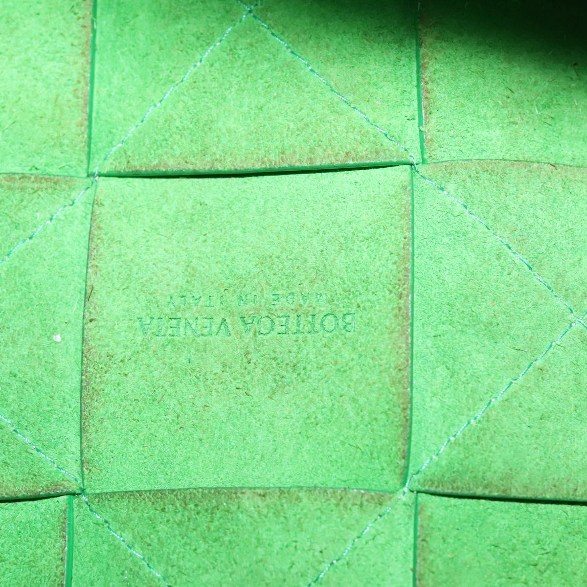 BOTTEGA VENETA MAXI INTRECCIATO Parakeet Small Cassette Bag Leather Auth hk2467