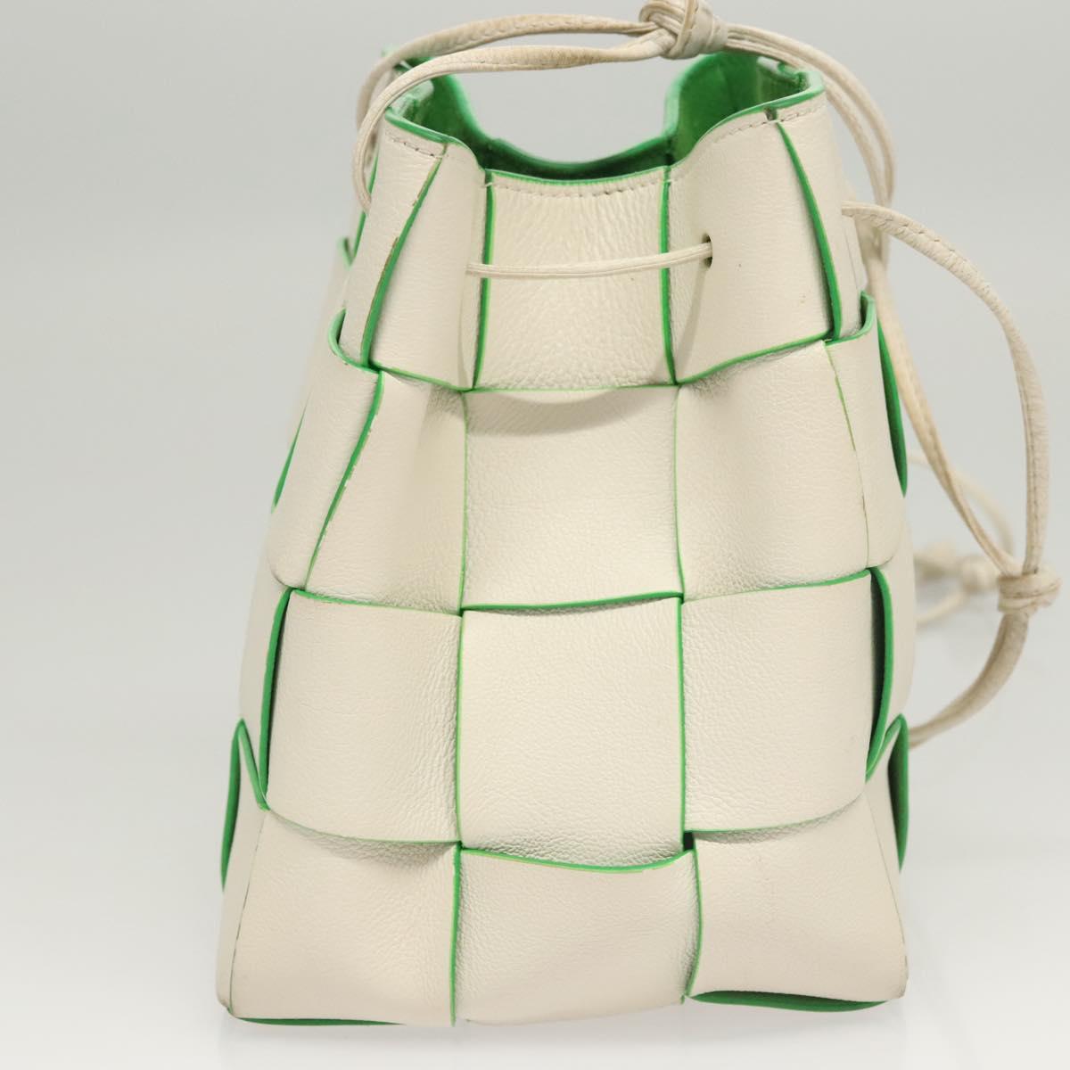 BOTTEGA VENETA MAXI INTRECCIATO Parakeet Small Cassette Bag Leather Auth hk2467