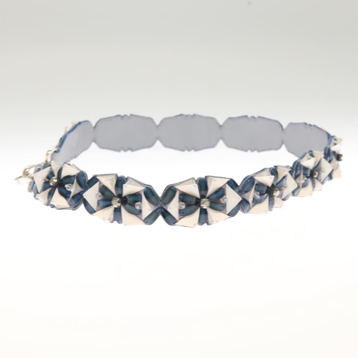 FENDI Strap You Shoulder Strap Leather Blue Auth hk2501