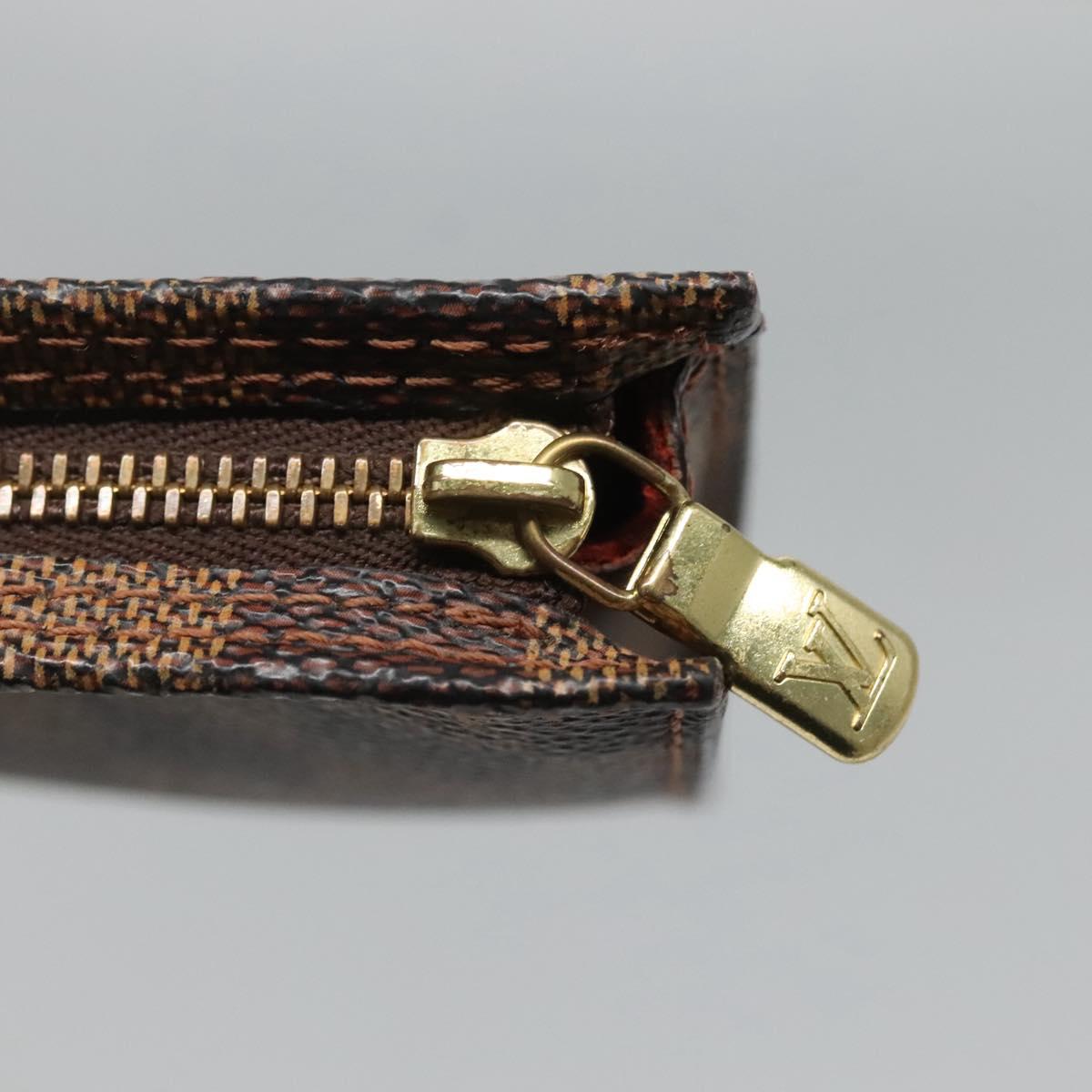 LOUIS VUITTON Damier Ebene Marais Pouch LV Auth hk2541