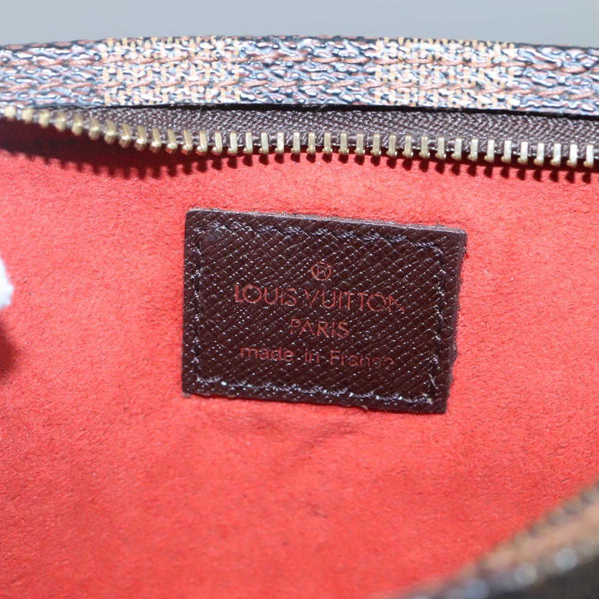 LOUIS VUITTON Damier Ebene Marais Pouch LV Auth hk2541