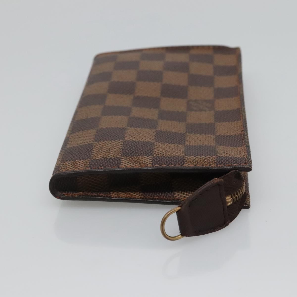 LOUIS VUITTON Damier Ebene Marais Pouch LV Auth hk2541