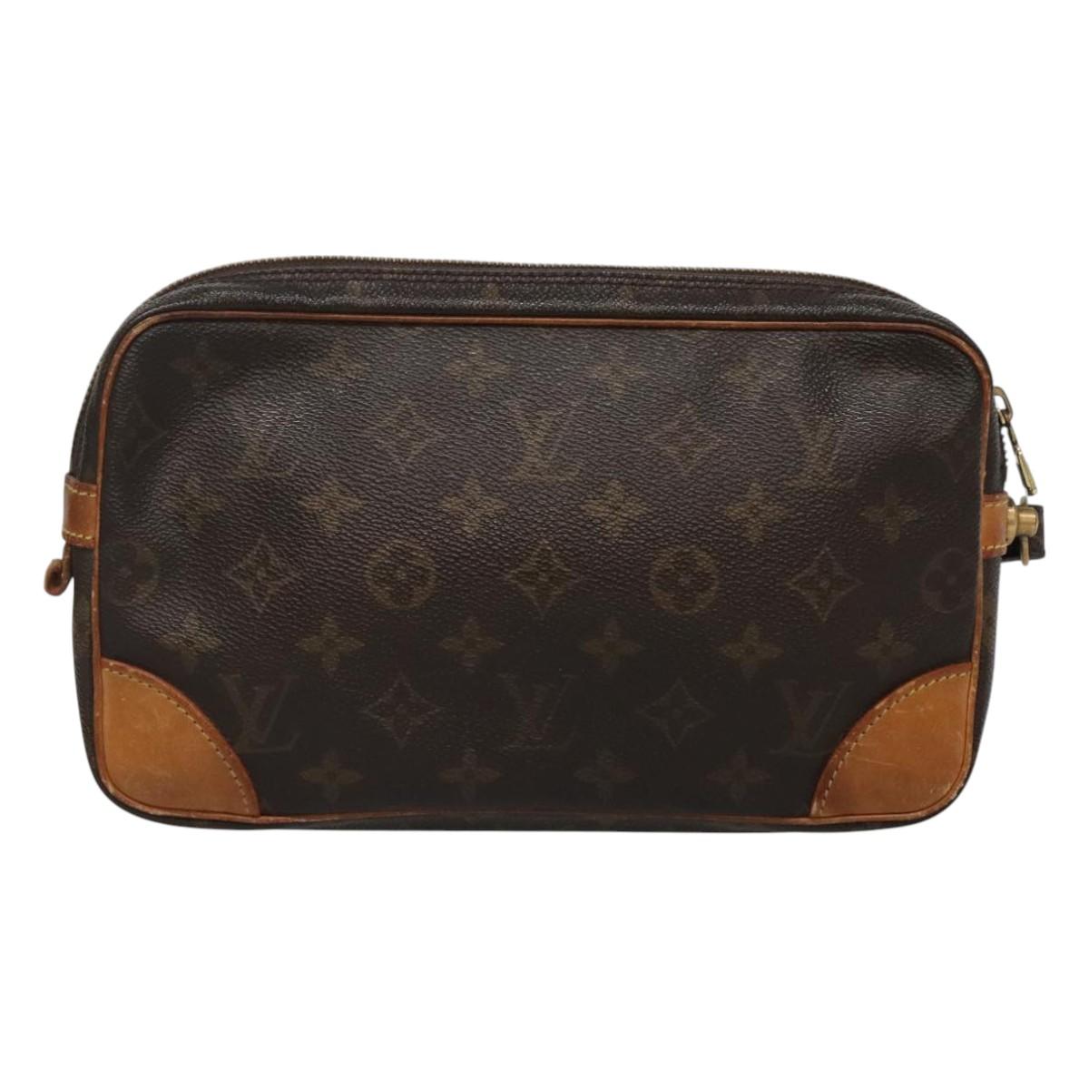 LOUIS VUITTON Monogram Marly Dragonne GM Clutch Bag M51825 LV Auth hk2543