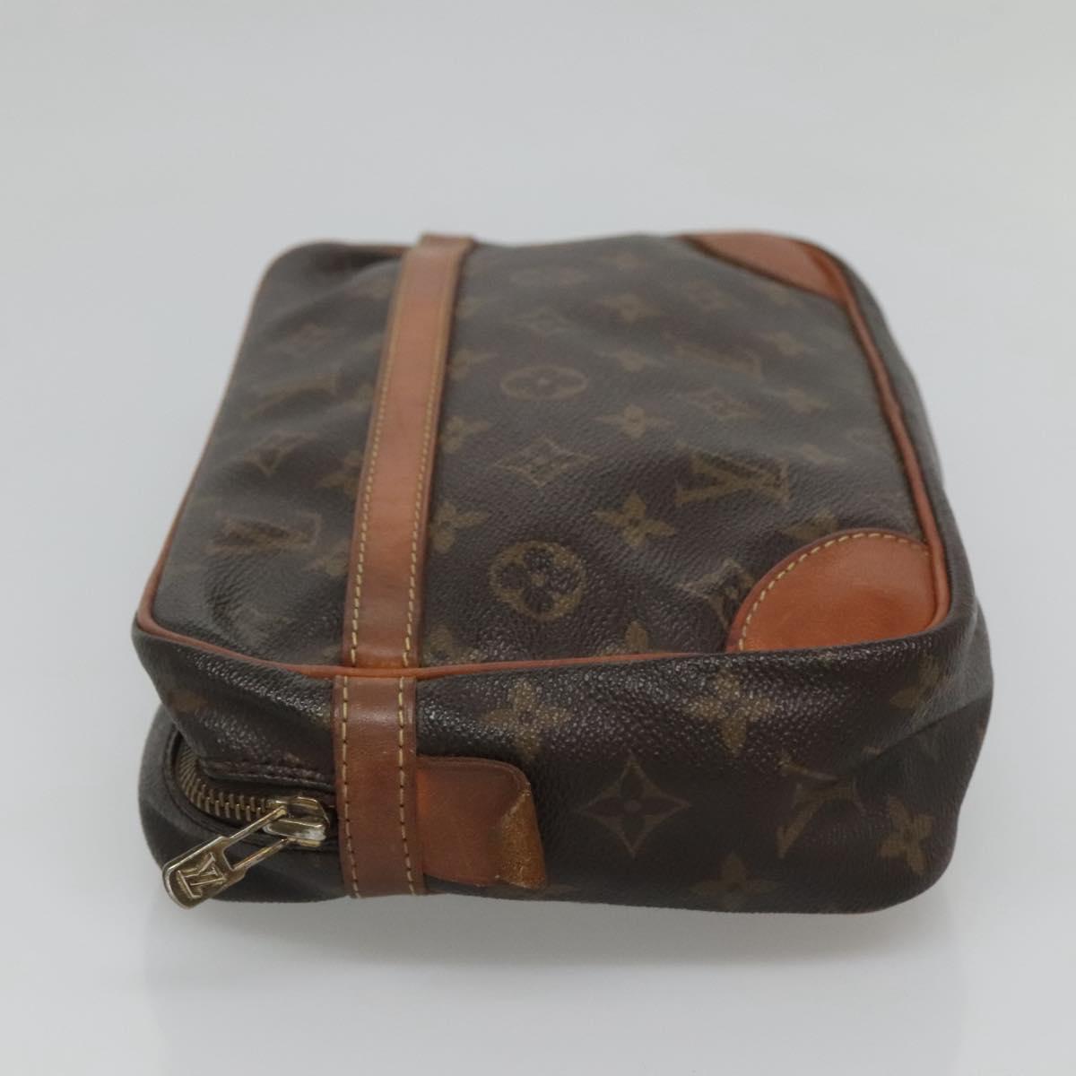 LOUIS VUITTON Monogram Compiegne 28 Clutch Bag M51845 LV Auth hk2544