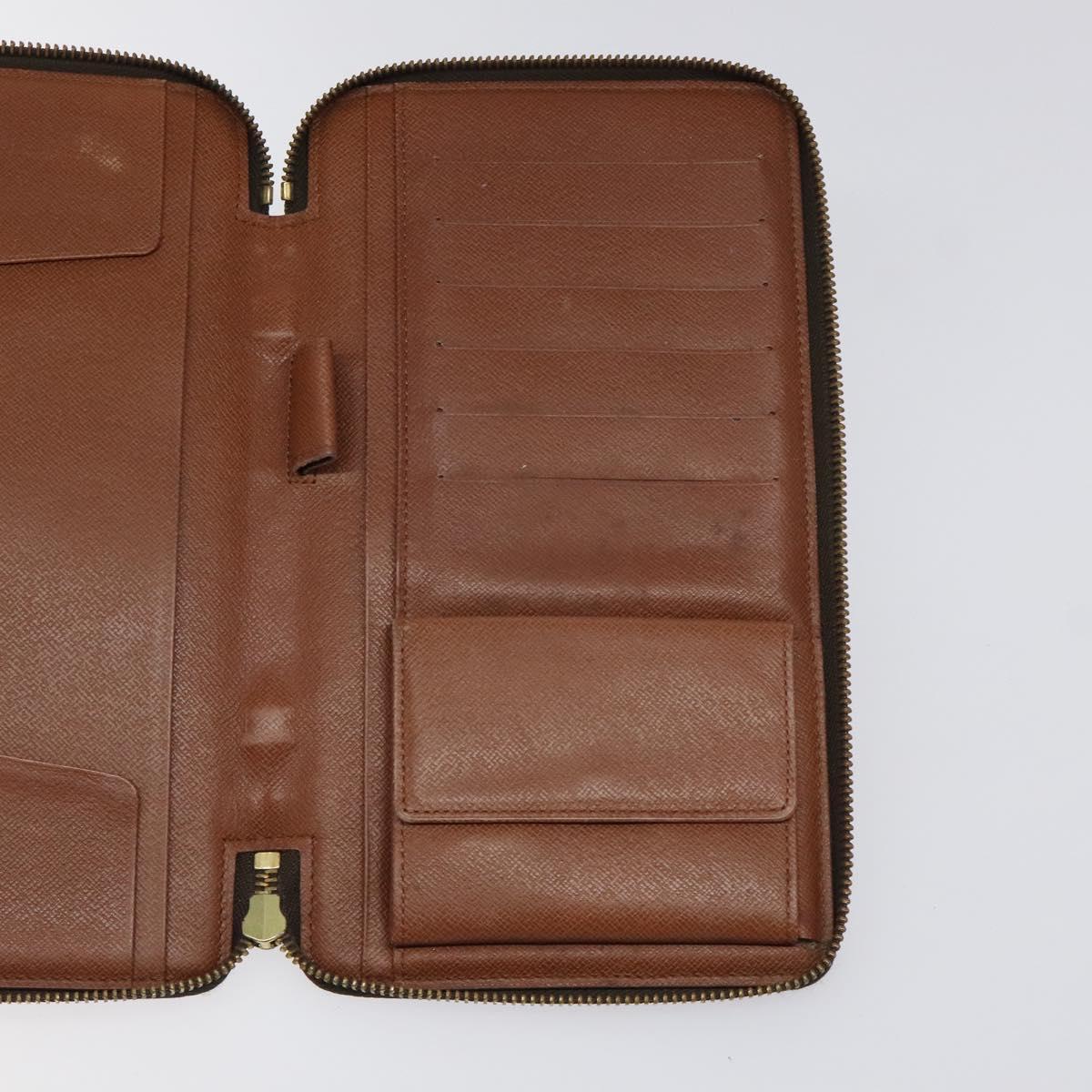 LOUIS VUITTON Monogram Organizer De Voyage Travel Case M60120 LV Auth hk2547