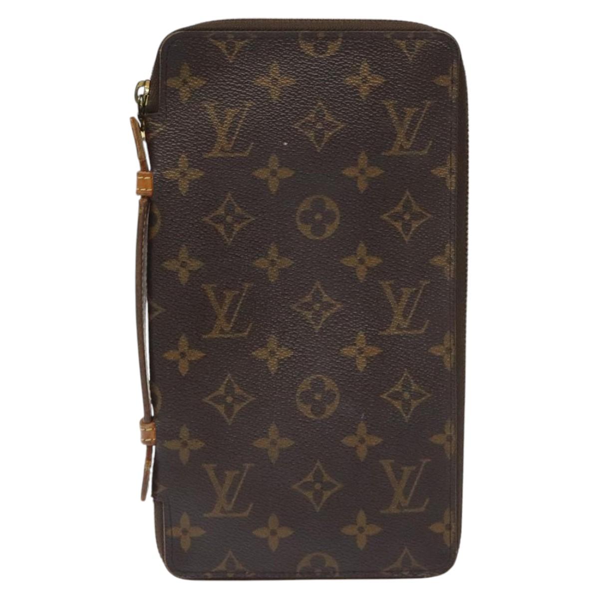 LOUIS VUITTON Monogram Organizer De Voyage Travel Case M60120 LV Auth hk2547