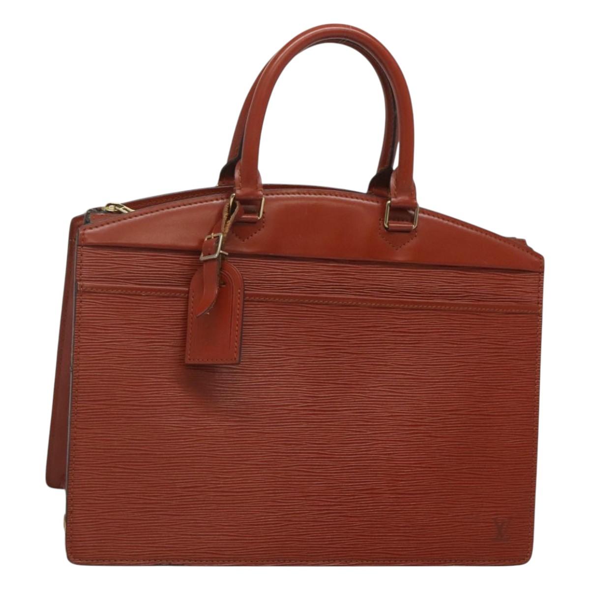 LOUIS VUITTON Epi Riviera Hand Bag Brown M48183 LV Auth hk2549