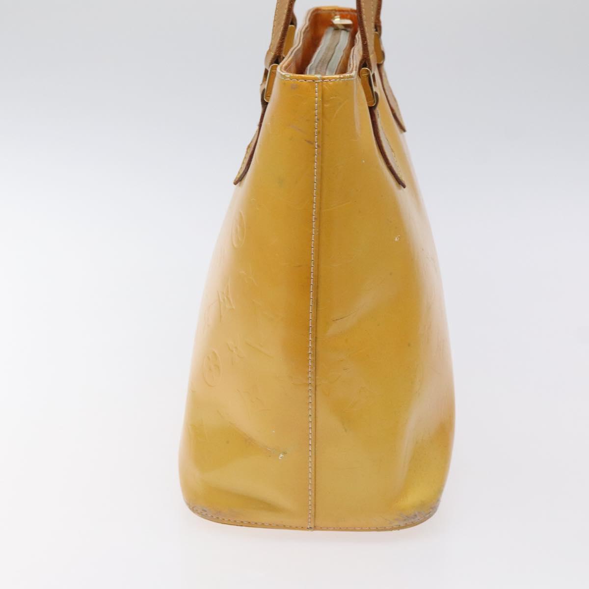 LOUIS VUITTON Monogram Vernis Houston Hand Bag Gris M91053 LV Auth hk2570