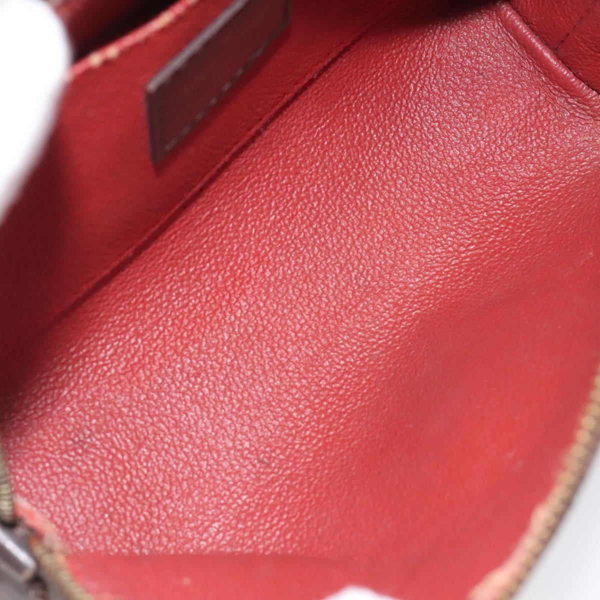 LOUIS VUITTON Damier Ebene Pochette Cosmetic PM Pouch N47516 LV Auth hk2571