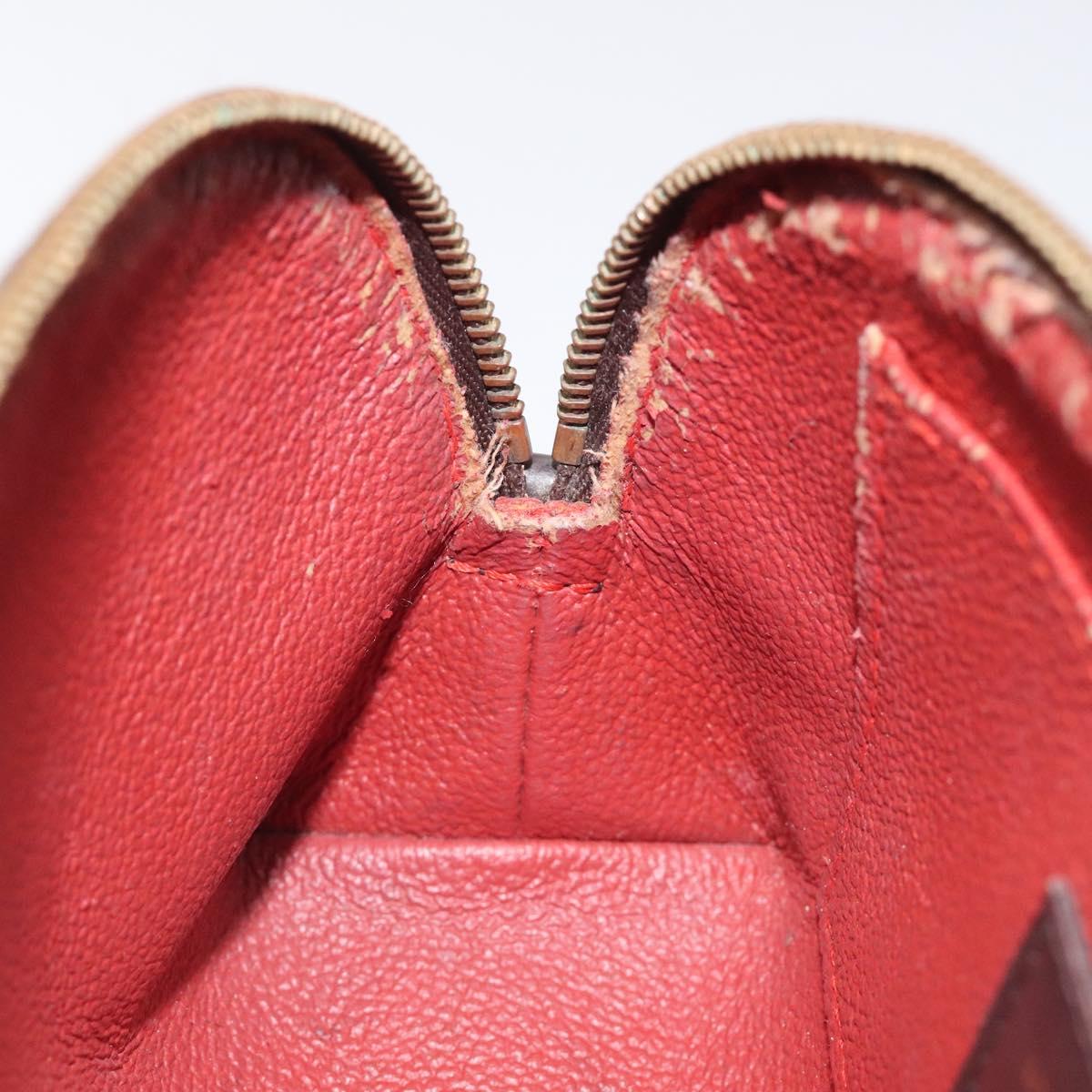 LOUIS VUITTON Damier Ebene Pochette Cosmetic PM Pouch N47516 LV Auth hk2571