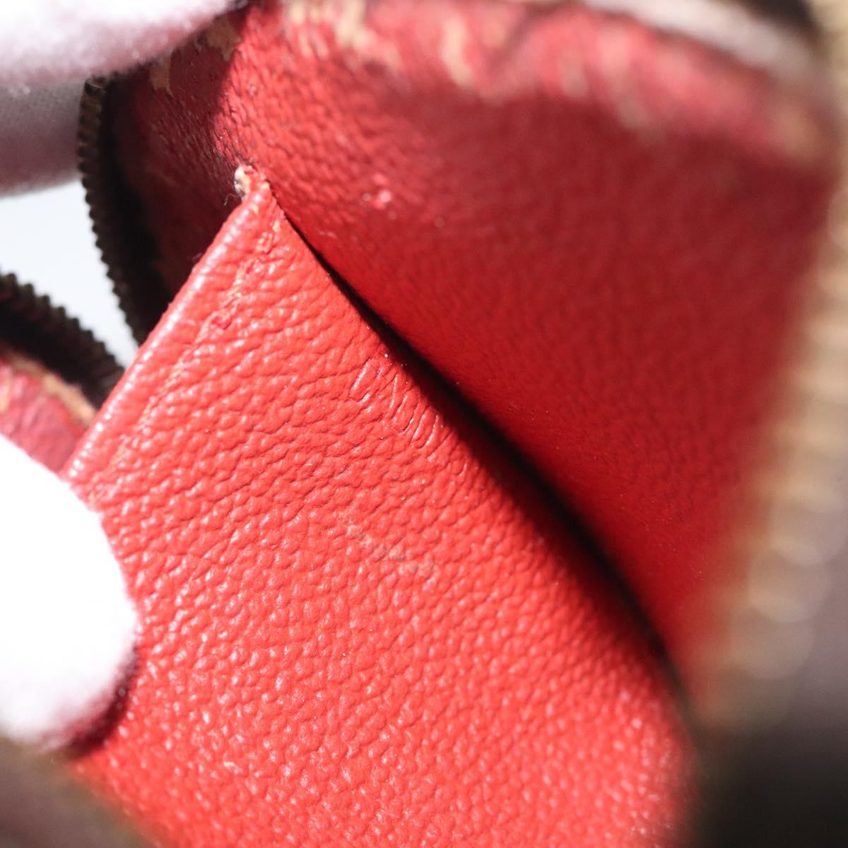 LOUIS VUITTON Damier Ebene Pochette Cosmetic PM Pouch N47516 LV Auth hk2571