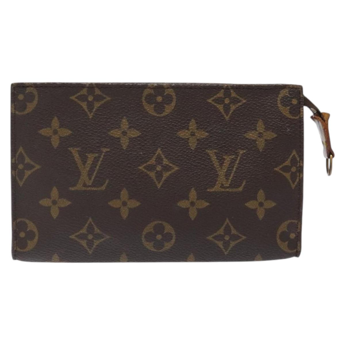 LOUIS VUITTON Monogram Bucket PM Accessory Pouch LV Auth hk2572