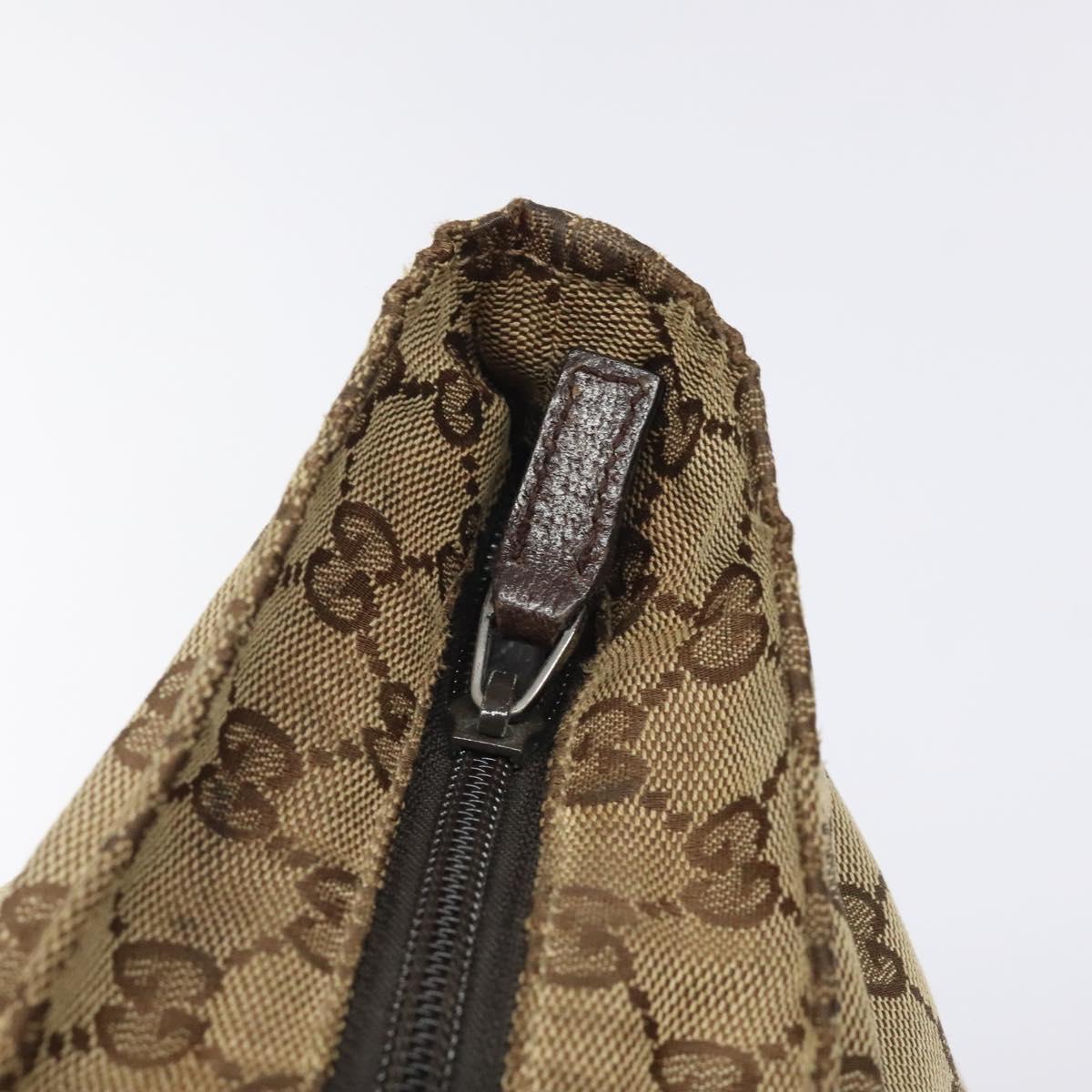 GUCCI GG Canvas Web Sherry Line Tote Bag Beige Green Red 131230 Auth hk2585