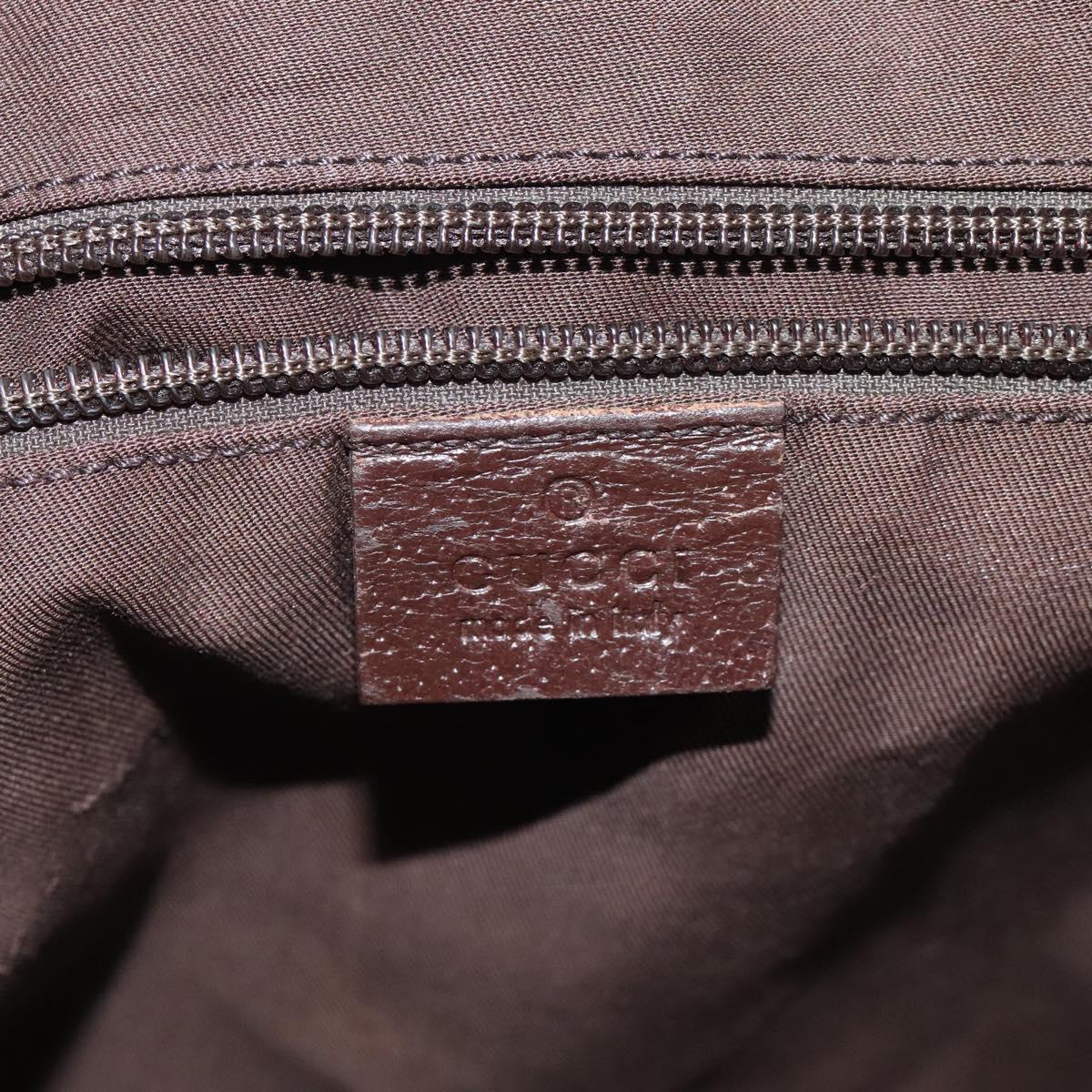 GUCCI GG Canvas Web Sherry Line Tote Bag Beige Green Red 131230 Auth hk2585