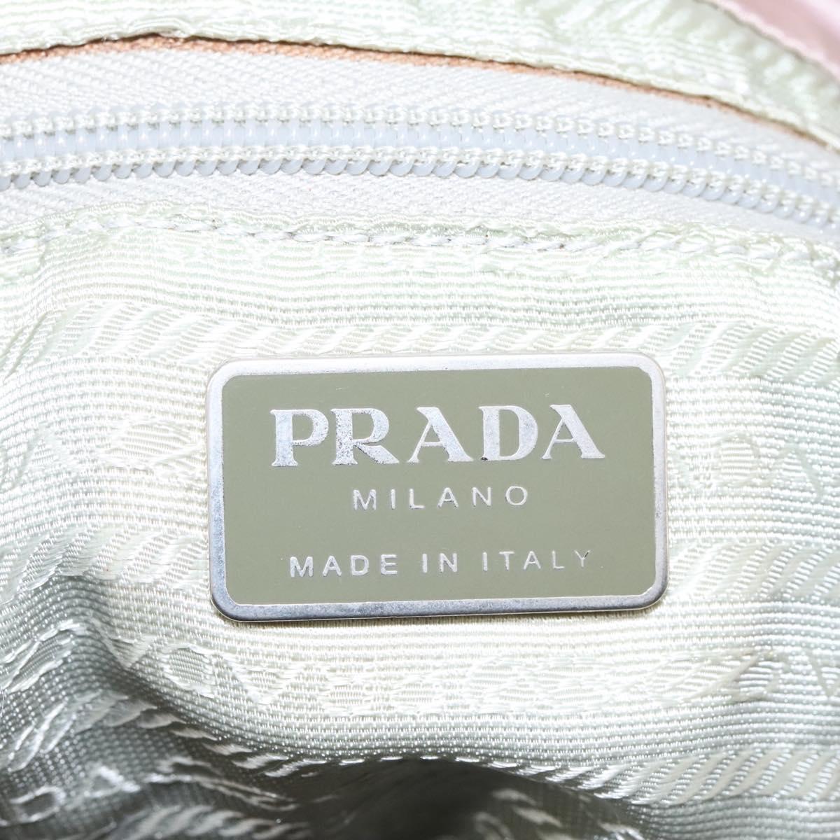 PRADA Backpack Nylon Pink Silver Auth hk2592