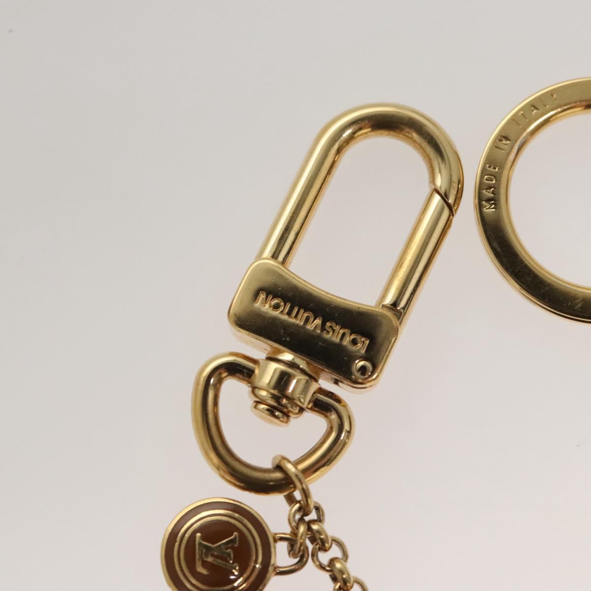 LOUIS VUITTON Porte Cles Chainne Pastille Key Holder Gold M65386 LV Auth hk2597