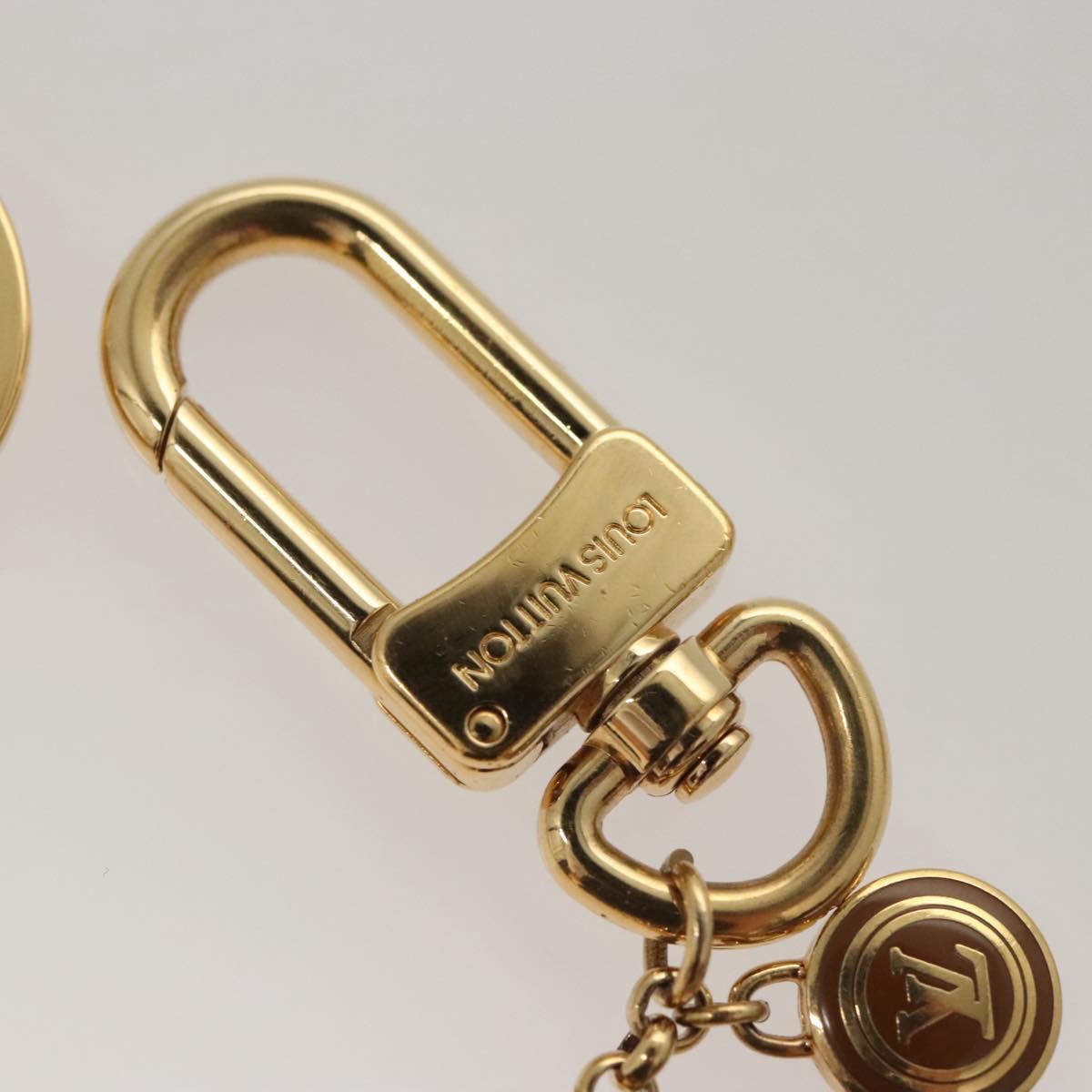 LOUIS VUITTON Porte Cles Chainne Pastille Key Holder Gold M65386 LV Auth hk2597