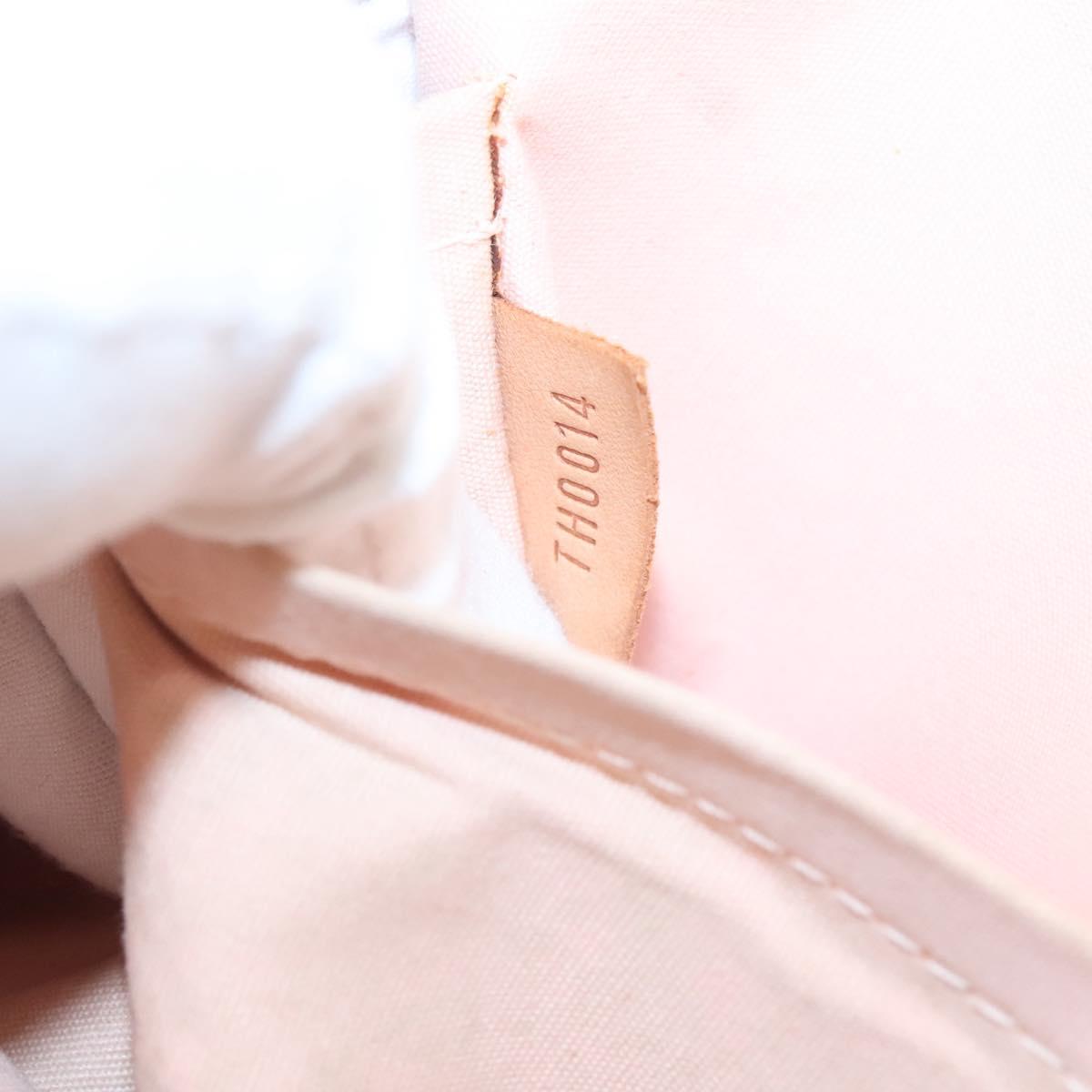 LOUIS VUITTON Vernis Reade MM Hand Bag Marshmallow Pink M91304 LV Auth hk2640