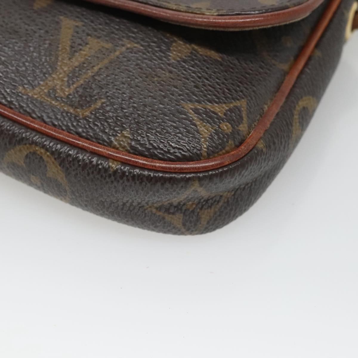 LOUIS VUITTON Monogram Pochette Cancun Shoulder Bag M60018 LV Auth hk2649