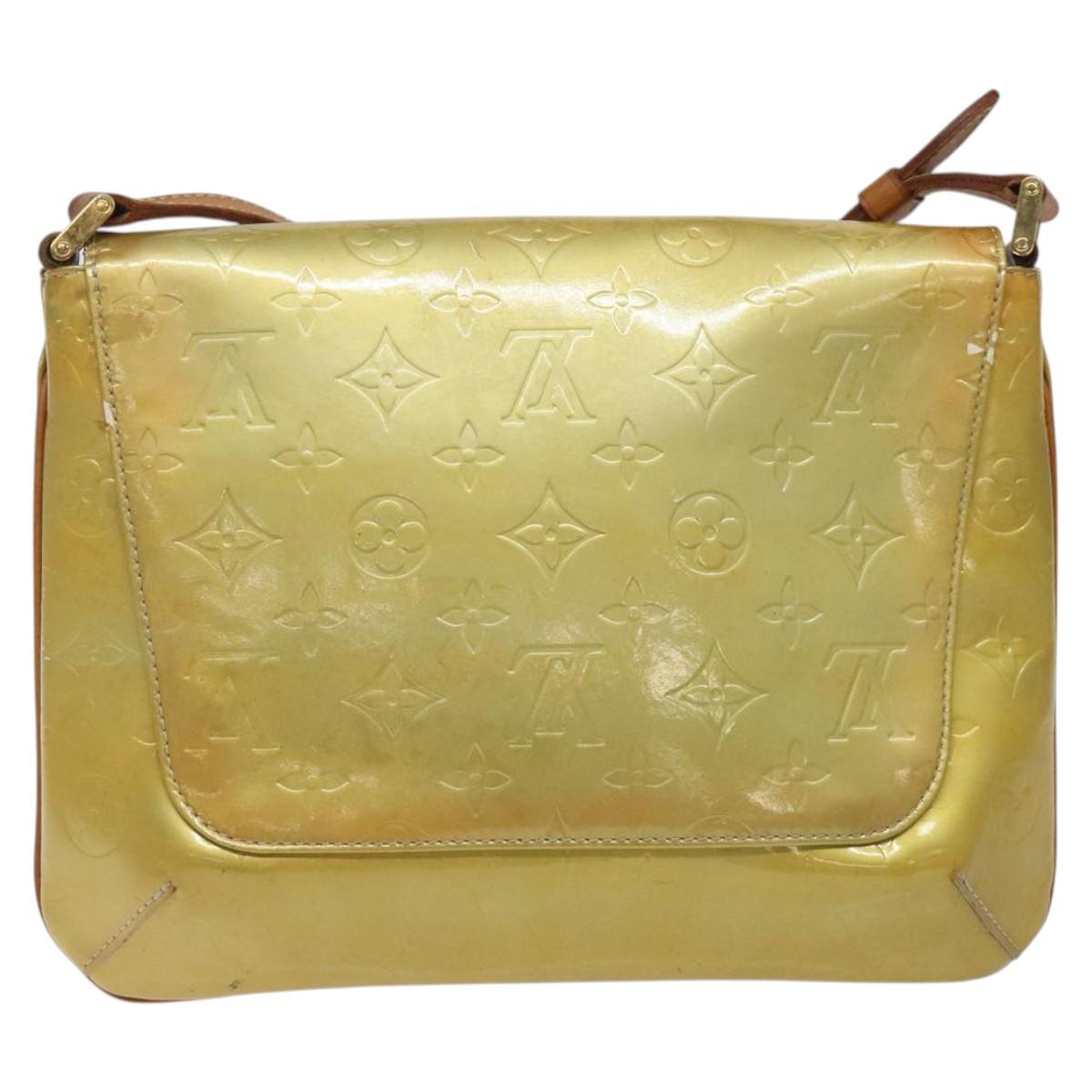 LOUIS VUITTON Monogram Vernis Thompson Street Bag Gris M91008 LV Auth hk2661