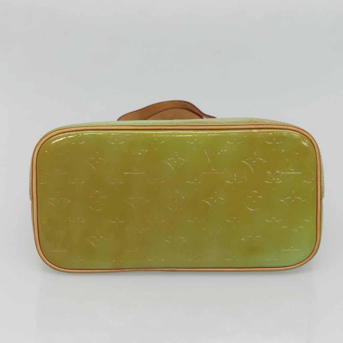 LOUIS VUITTON Monogram Vernis Houston Hand Bag Baby Blue M91005 LV Auth hk2703