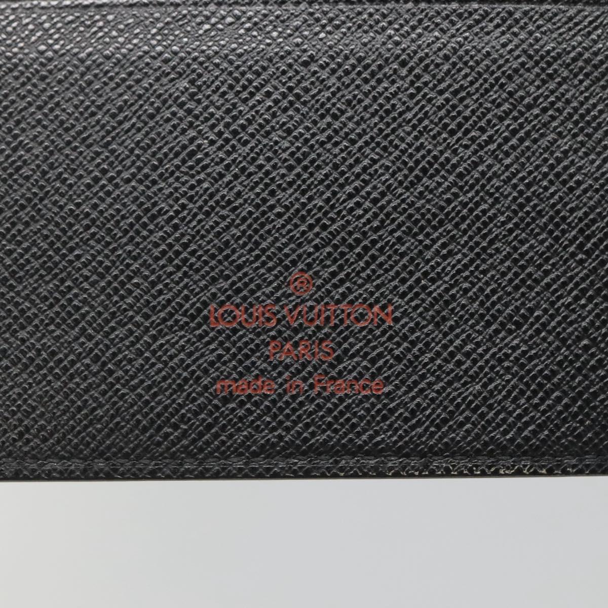 LOUIS VUITTON Epi Agenda MM Day Planner Cover Black R20042 LV Auth hk2714