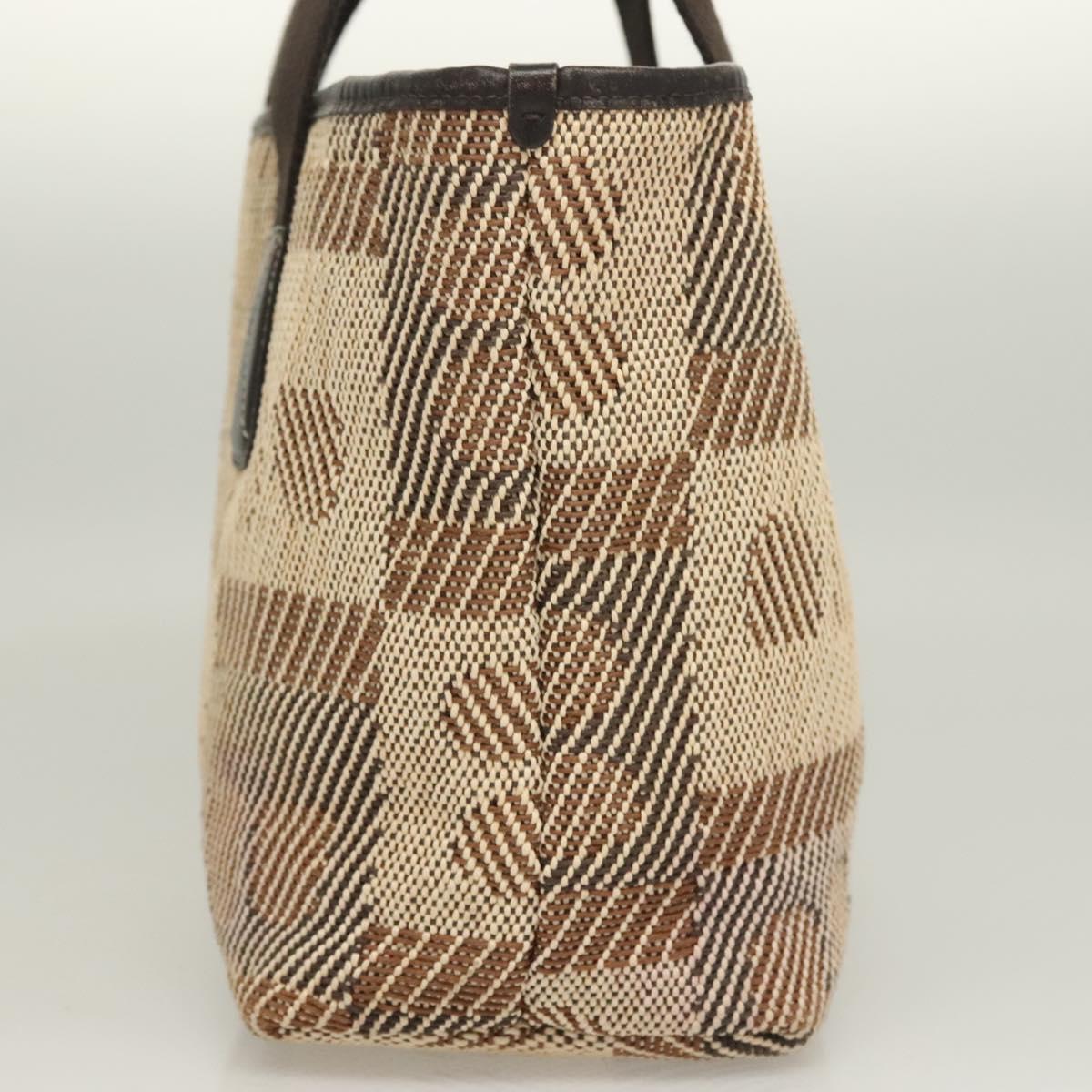 BALLY Tote Bag Canvas Brown Auth hk2728